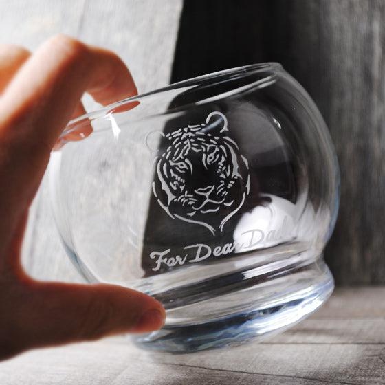 300cc【丹麥Normann Copenhagen】老虎Tiger 不倒翁杯(搖擺而不會翻倒) 12生肖 屬虎 搖搖杯 - MSA玻璃雕刻