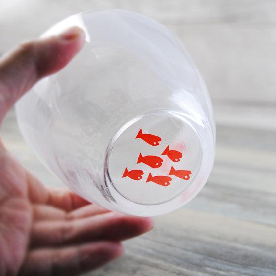 (絕版限量品)300cc【貓抓魚手工杯】溫暖質感貓抓玻璃杯 - MSA玻璃雕刻