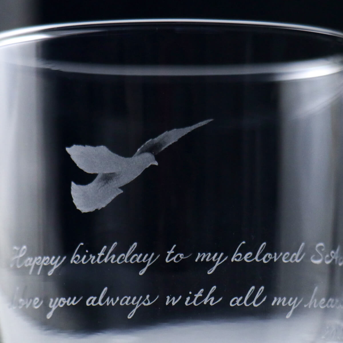 245cc【與大自然共舞】鴿 飛翔吧! 威士忌杯 鳥雕刻 For dear dad 父親節