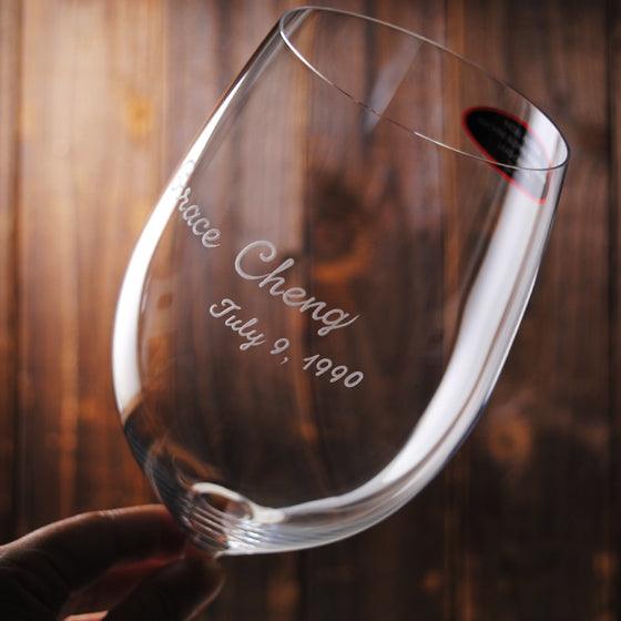 610cc 【Riedel-Vinum系列】 Cabernet無鉛水晶紅酒杯 商務送禮 - MSA玻璃雕刻