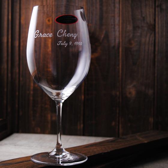 610cc 【Riedel-Vinum系列】 Cabernet無鉛水晶紅酒杯 商務送禮 - MSA玻璃雕刻
