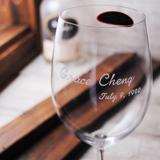 610cc 【Riedel-Vinum系列】 Cabernet無鉛水晶紅酒杯 商務送禮 - MSA玻璃雕刻