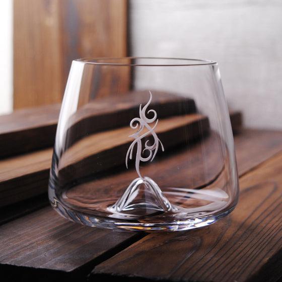 300cc【冰山杯】Normann Copenhagen 刺青圖騰 冰山威士忌酒杯 - MSA玻璃雕刻