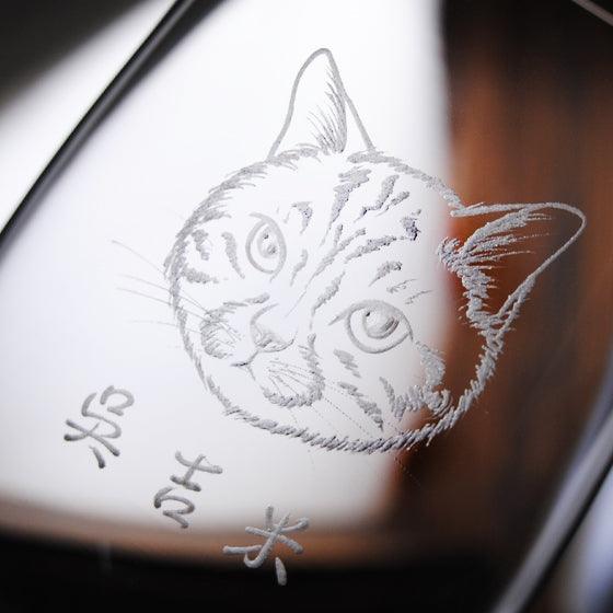 425cc【貓咪酒杯】(簡易版) 寵物肖像紅酒杯 喵星人 - MSA玻璃雕刻