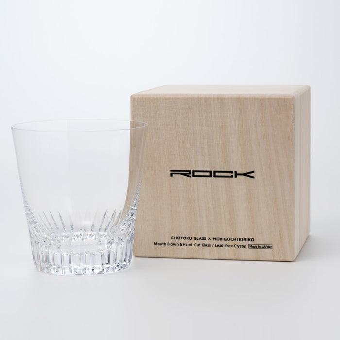 270cc【日本松徳硝子】松德ROCK #01 小千本 威士忌杯Rock Glass無鉛水晶玻璃 酒器 (日本桐箱包裝) - MSA玻璃雕刻