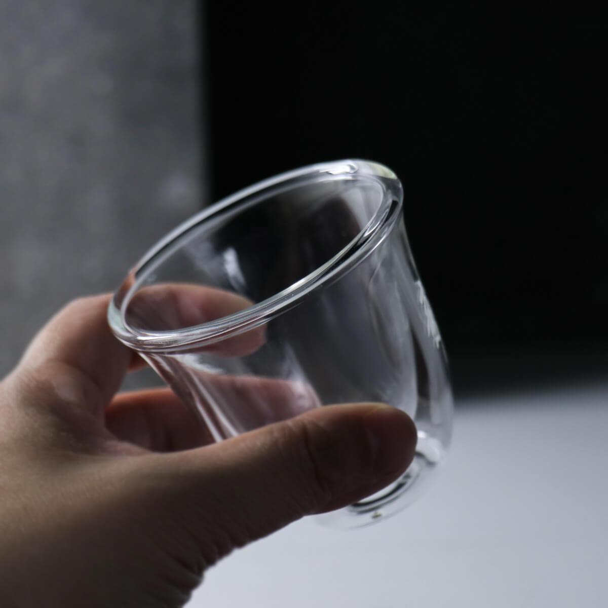 60cc【Espresso杯刻字】義大利Delonghi迪朗奇 暖在心雙層玻璃咖啡杯 - MSA玻璃雕刻