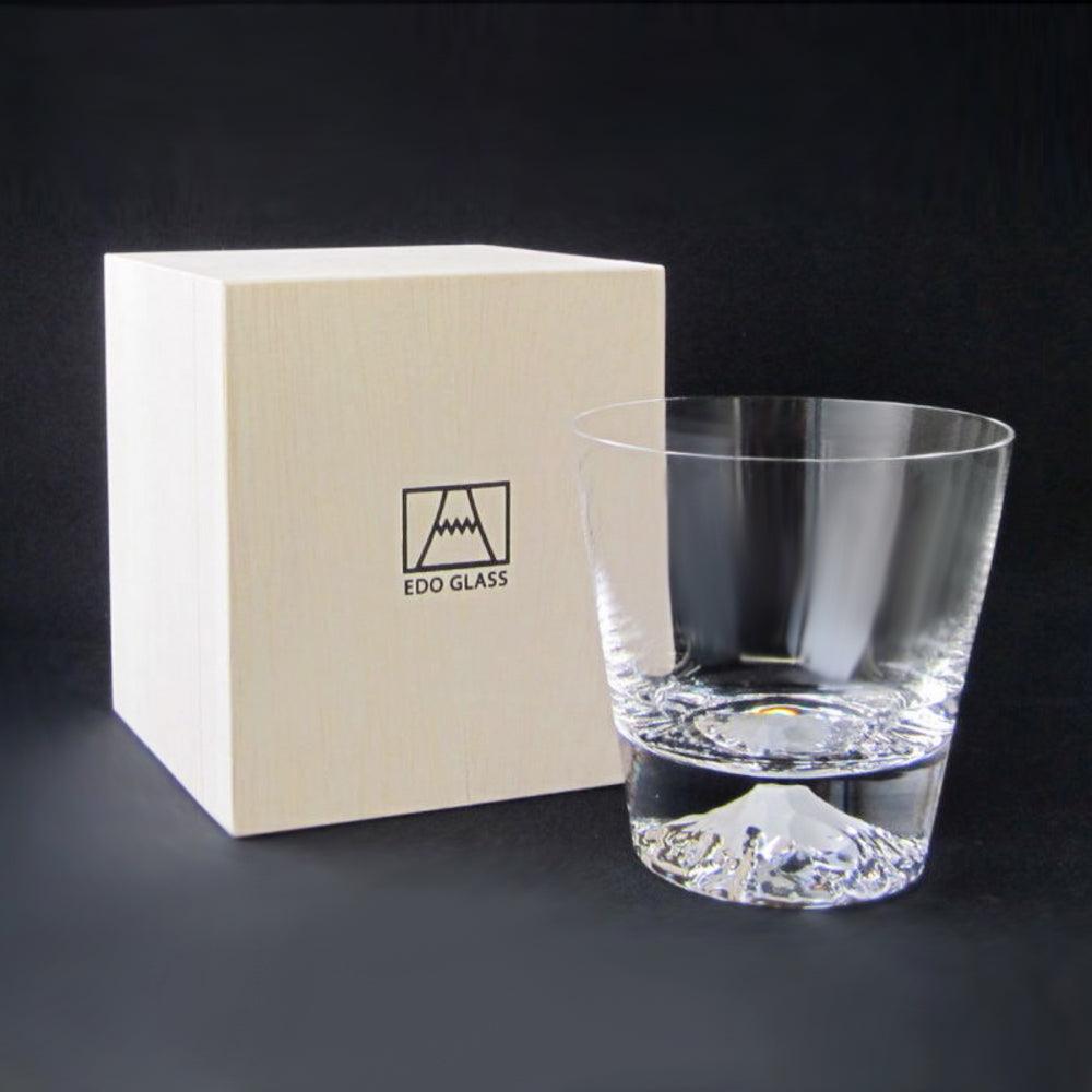 【富士山杯x愛情傘】日本田島硝子富士山杯Fujiグラス (日本桐箱包裝) - MSA玻璃雕刻