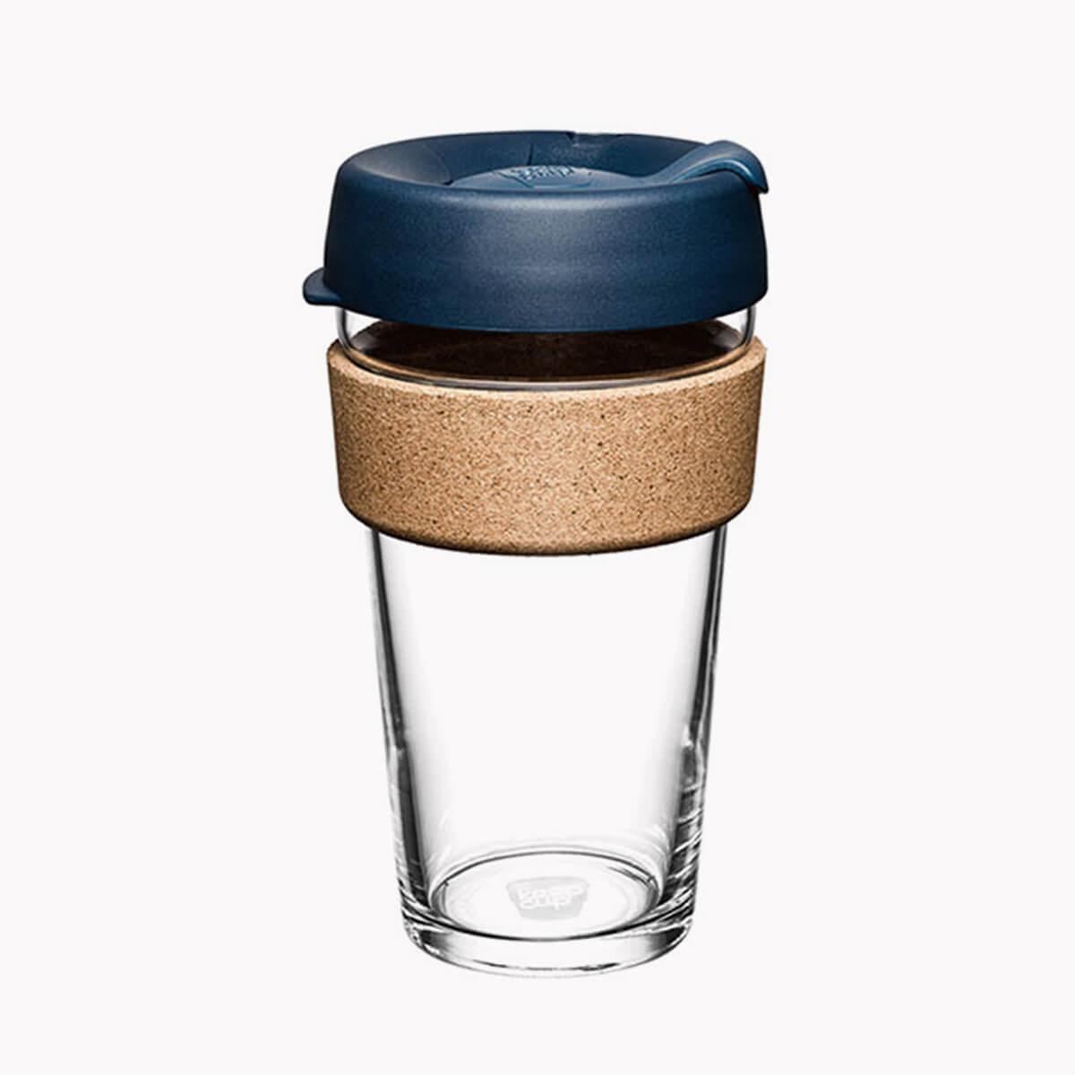 454cc【澳洲KeepCup】7色 (軟木環)隨行杯客製刻字 環保杯 16oz咖啡杯 - MSA玻璃雕刻