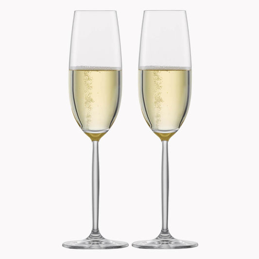 (一對價)220cc【德國蔡司Schott Zwiesel】 DIVA香檳杯 結婚刻字對杯 - MSA玻璃雕刻