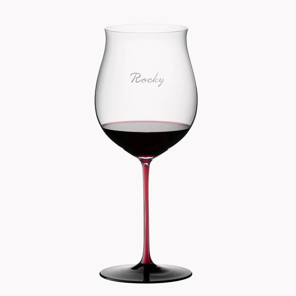 1050cc【奧地利 Riedel 紅梗】Sommeliers R Burgundy勃根地紅酒杯 - MSA玻璃雕刻