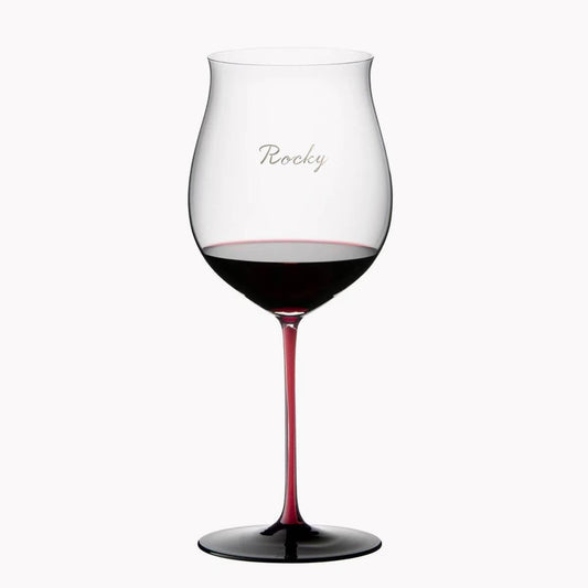 1050cc【奧地利 Riedel 紅梗】Sommeliers R Burgundy勃根地紅酒杯 - MSA玻璃雕刻