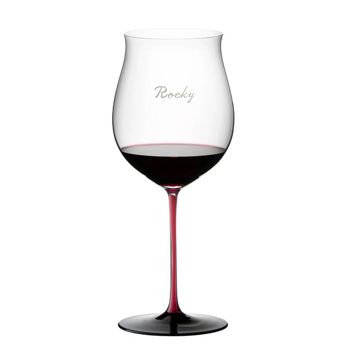 1050cc【奧地利 Riedel 紅梗】Sommeliers R Burgundy勃根地紅酒杯 - MSA玻璃雕刻