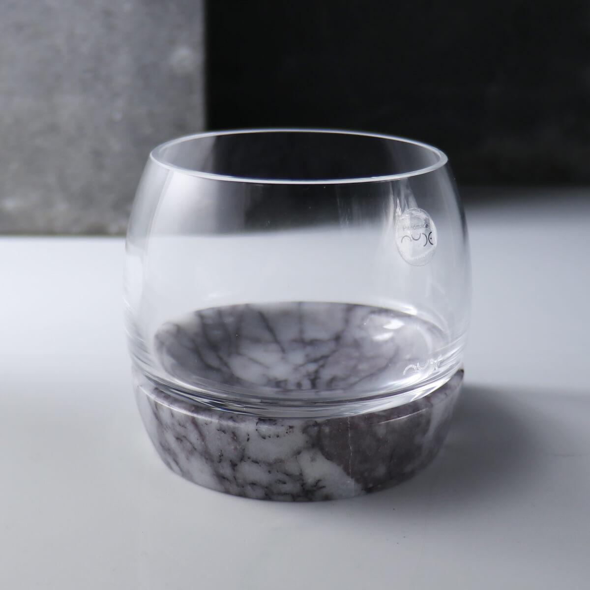 300cc【Nude】純手工製水晶大理石 Chill冷卻無鉛水晶威士忌杯 - MSA玻璃雕刻