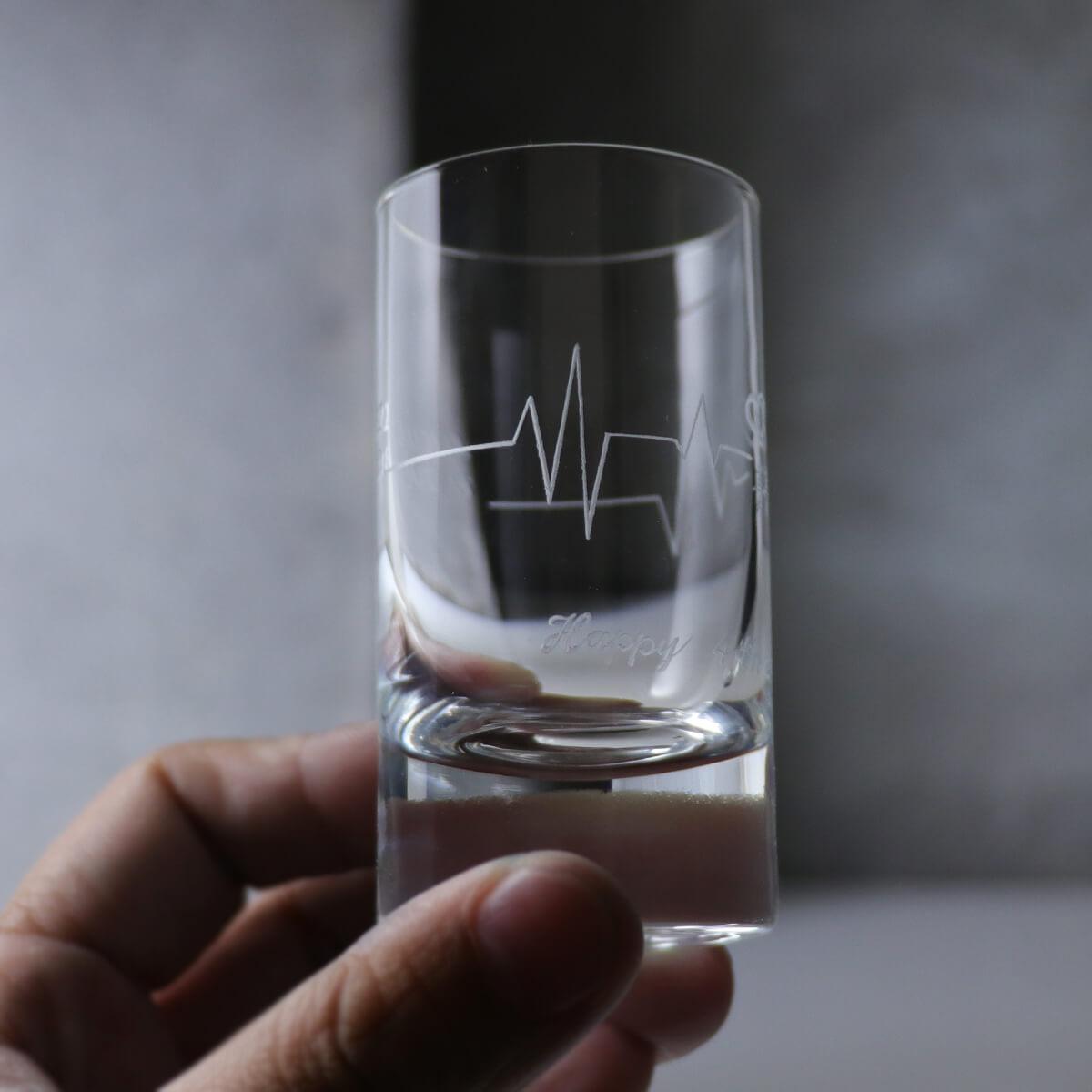 (一對價) 46cc【德國蔡司Schott Zwiesel】心跳的聲音 烈酒杯 對杯 - MSA玻璃雕刻