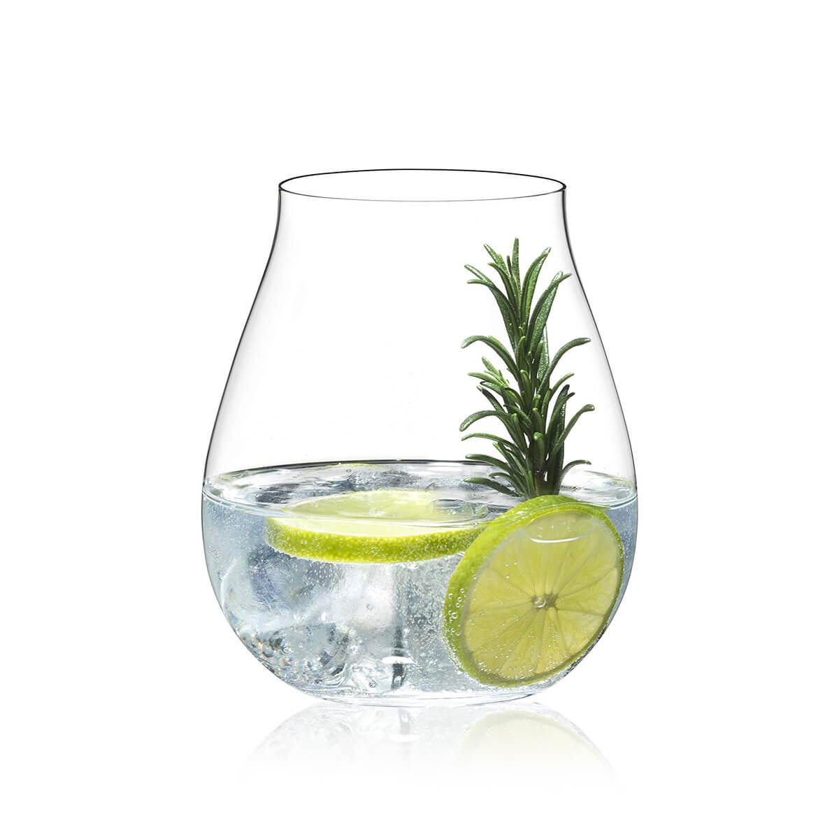 762cc【可刻字的水晶無梗酒杯】奧地利Riedel-O GIN琴酒杯 - MSA玻璃雕刻