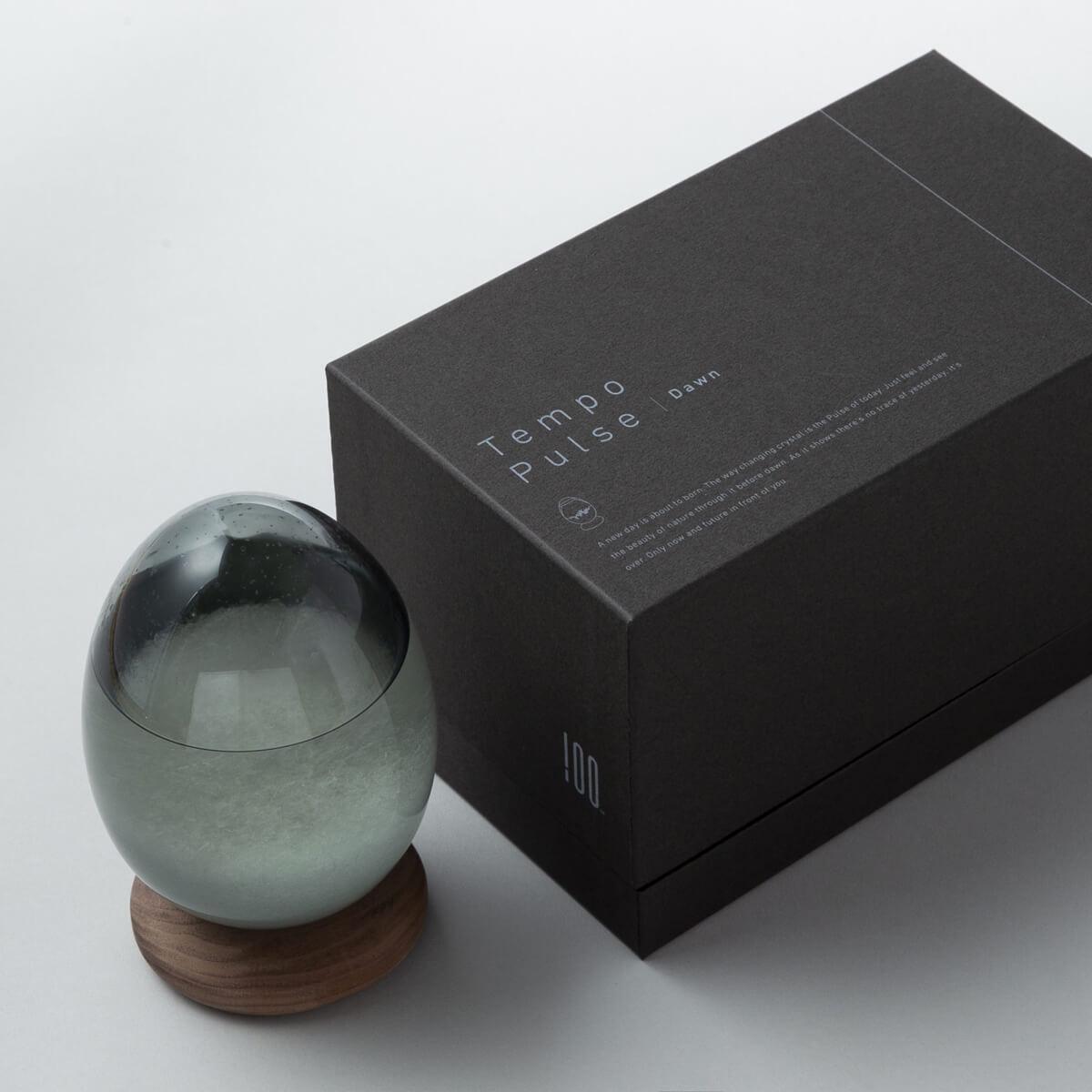 17cm【黑夜】日本Tempo Pulse Dawn天氣瓶 天氣球刻字 客製訂做 航海士遇見美麗的氣候瓶 - MSA玻璃雕刻