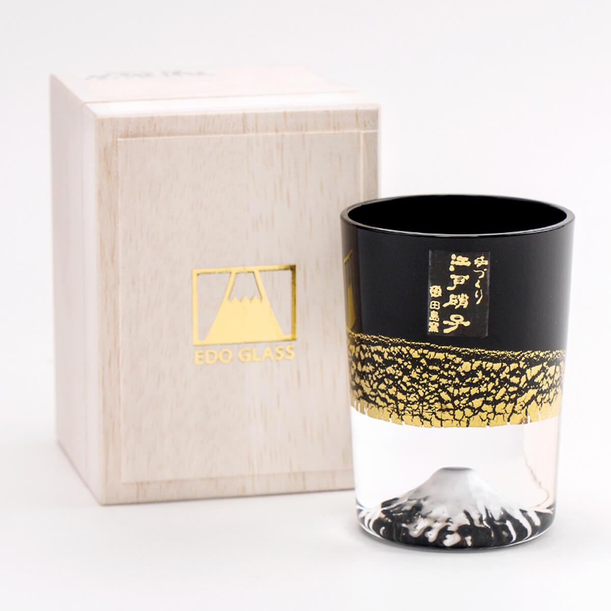 80cc (單個價)【日本田島硝子】手工製作金箔冷酒杯 - MSA玻璃雕刻