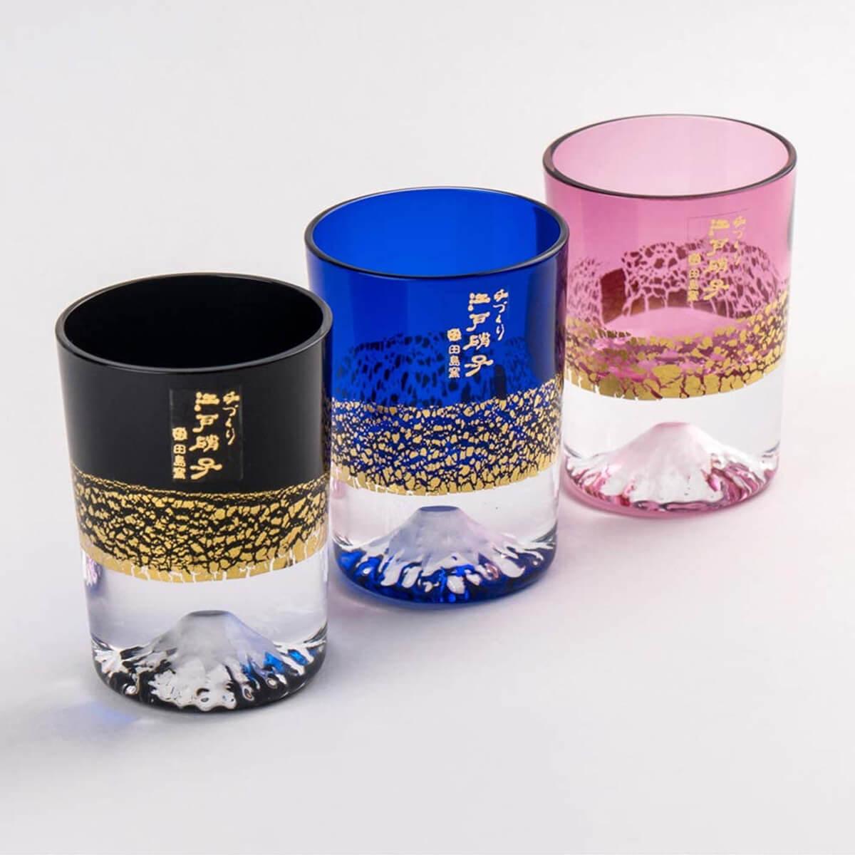 80cc (單個價)【日本田島硝子】手工製作金箔冷酒杯 - MSA玻璃雕刻