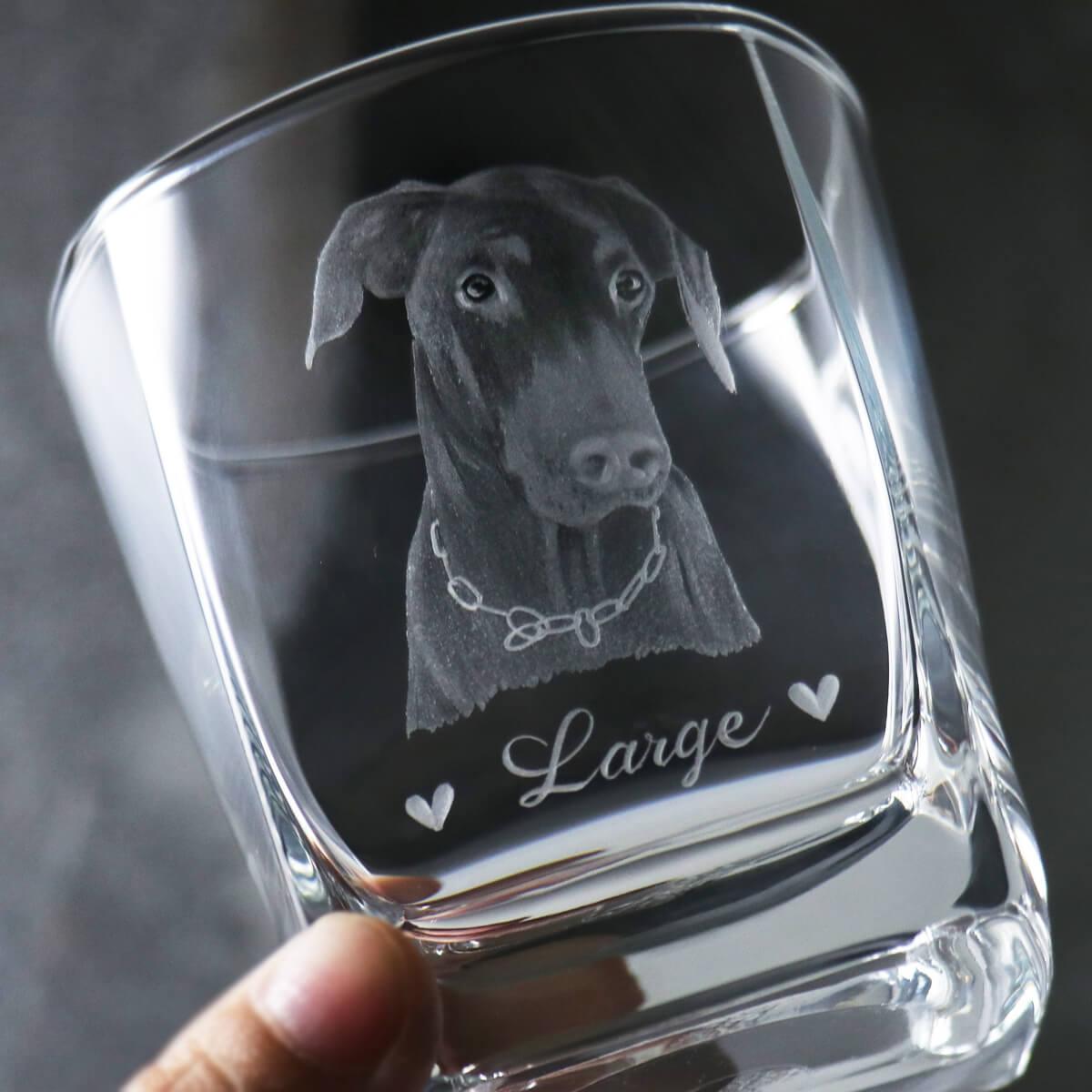 295cc【寵物寫實】犬畫像 威士忌杯 狗狗肖像客製 - MSA玻璃雕刻