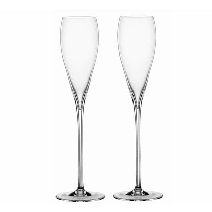 (一對價)160cc【Spiegelau】結婚對杯 德國Hybrid白金玻璃香檳杯 - MSA玻璃雕刻