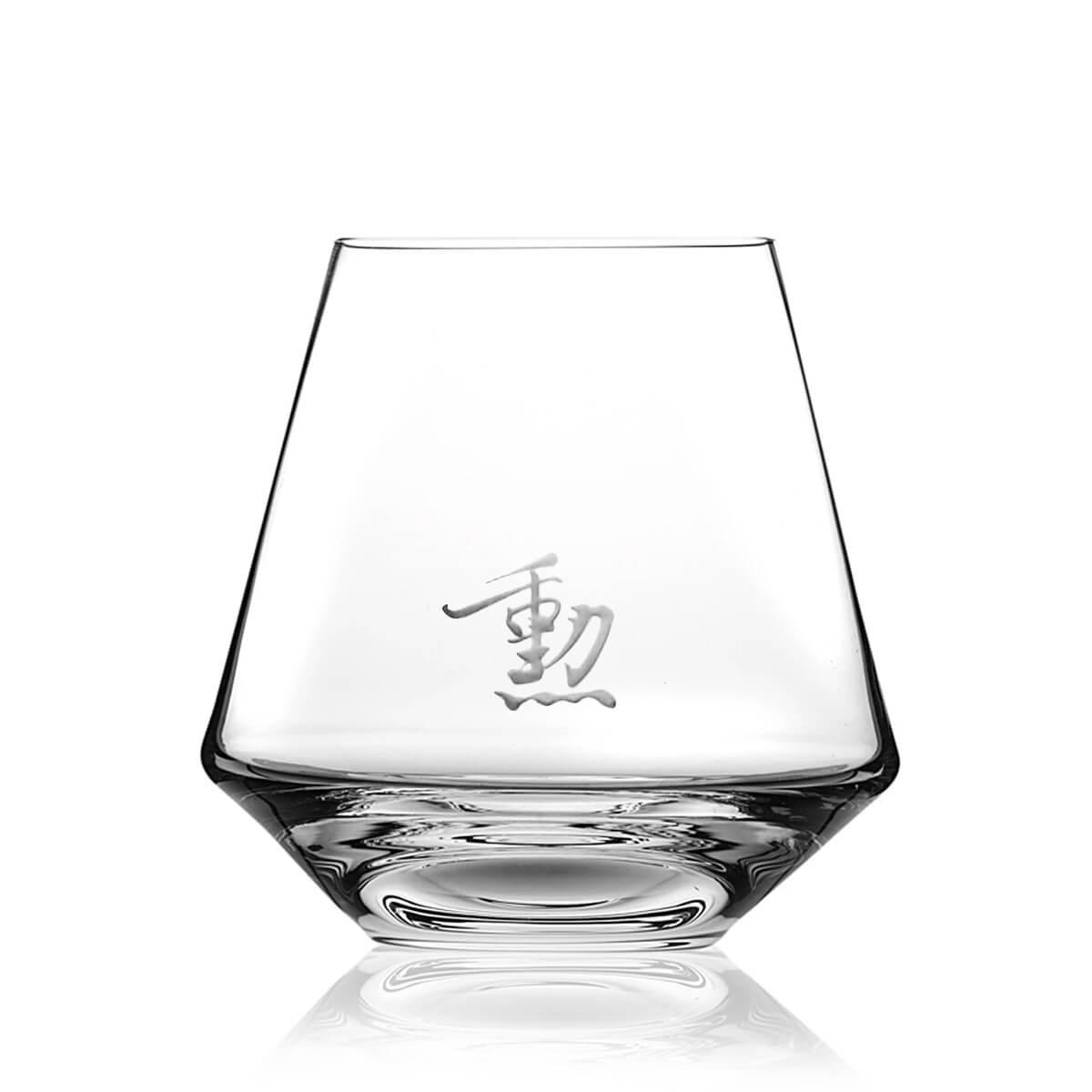 550cc Rogaska (1個書法字) 沉思者 - 威士忌杯 手工杯(限量1件) - MSA玻璃雕刻