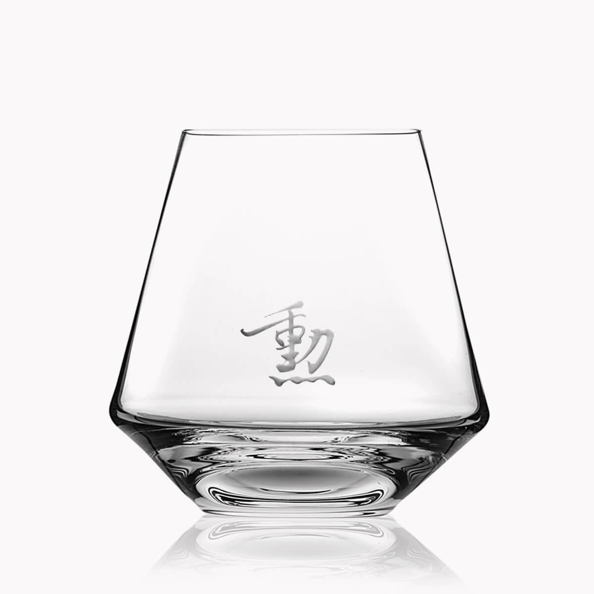 550cc Rogaska (1個書法字) 沉思者 - 威士忌杯 手工杯(限量1件) - MSA玻璃雕刻