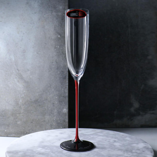 330cc【奧地利 Riedel 紅梗】(多文字版)Sommeliers R Sparkling/Champagne香檳杯刻字 - MSA玻璃雕刻