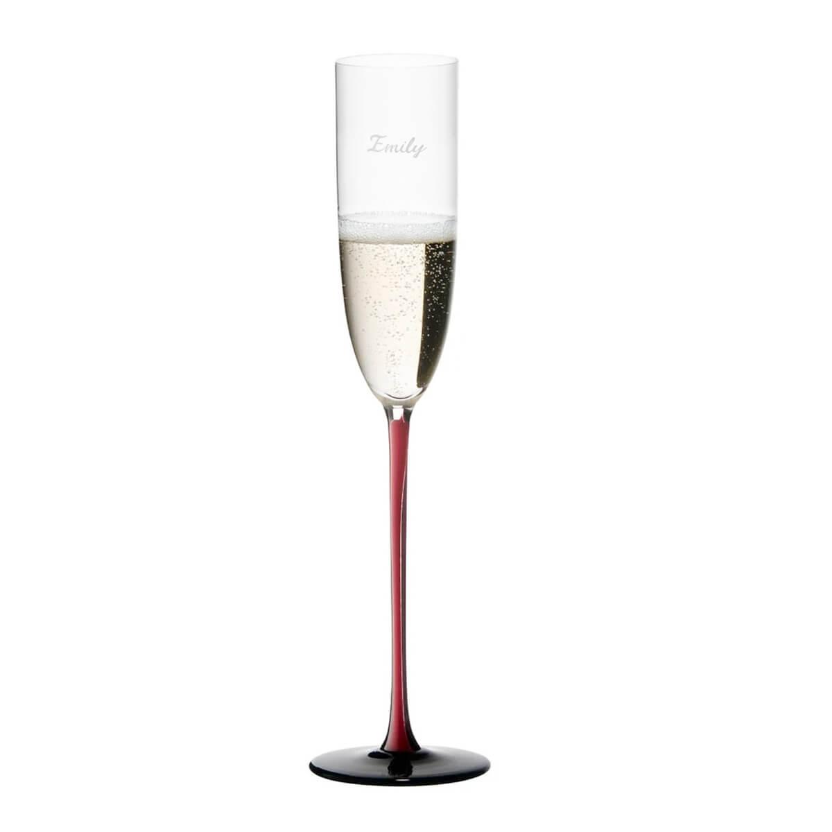 330cc【奧地利 Riedel 紅梗】(多文字版)Sommeliers R Sparkling/Champagne香檳杯刻字 - MSA玻璃雕刻