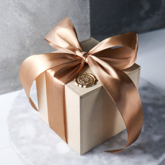 【聖誕禮盒】(加購金色緞帶) 耶誕禮物包裝 聖誕禮物 - MSA玻璃雕刻