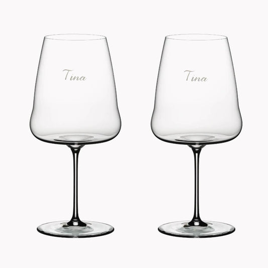 (一對價)1002cc【Riedel 大容量紅酒杯 醒酒杯】Winewings Cabernet卡本內紅酒杯 - MSA玻璃雕刻