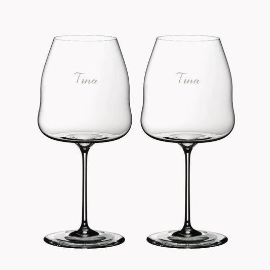 (一對價)950cc【Riedel 紅酒杯 醒酒杯】Winewings Pinot Noir黑皮諾紅酒杯 - MSA玻璃雕刻