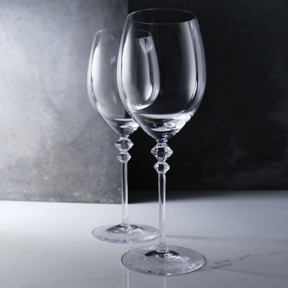 (一對價)600cc Rogaska 星幻鑽影 - 紅酒珠寶杯 對杯 - MSA玻璃雕刻