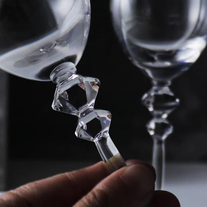 (一對價)300cc Rogaska 星幻鑽影 - 香檳珠寶杯 對杯 - MSA玻璃雕刻