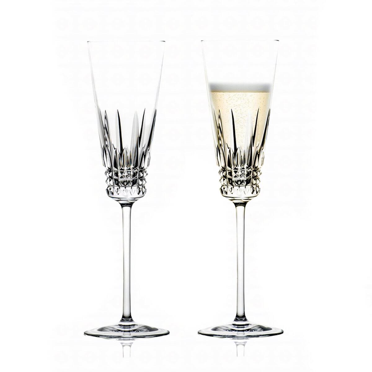 (一對價)230cc Rogaska 舞彩晶耀 - 香檳杯 結婚對杯 - MSA玻璃雕刻