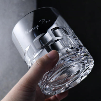 (一對價)300cc Rogaska 水晶手工杯紳品邁森威士忌杯 對杯 - MSA玻璃雕刻