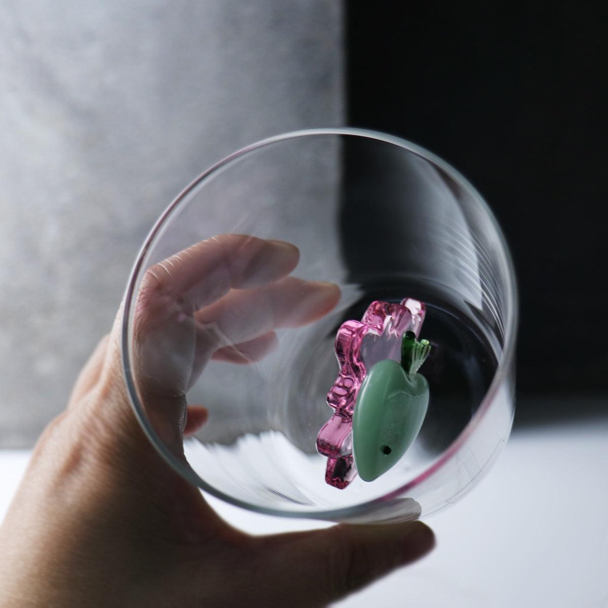 340cc【義大利Ichendorf】Marine Garden海洋花園熱帶魚手工杯 客製化刻字 - MSA玻璃雕刻