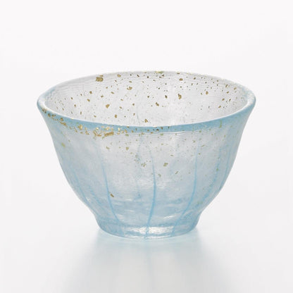 (一對價)70cc【Aderia】夏竹流水 日本津輕庄内金箔手工玻璃祝杯 - MSA玻璃雕刻