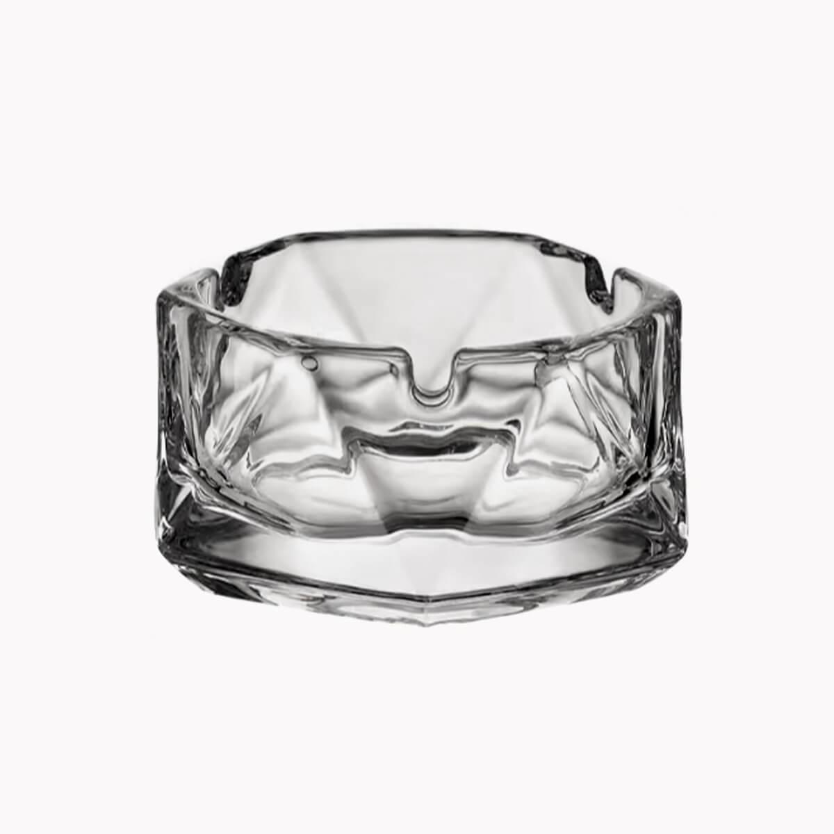 12cm【晶透金字塔】透明玻璃菸灰缸刻字 長官老闆送禮 - MSA玻璃雕刻