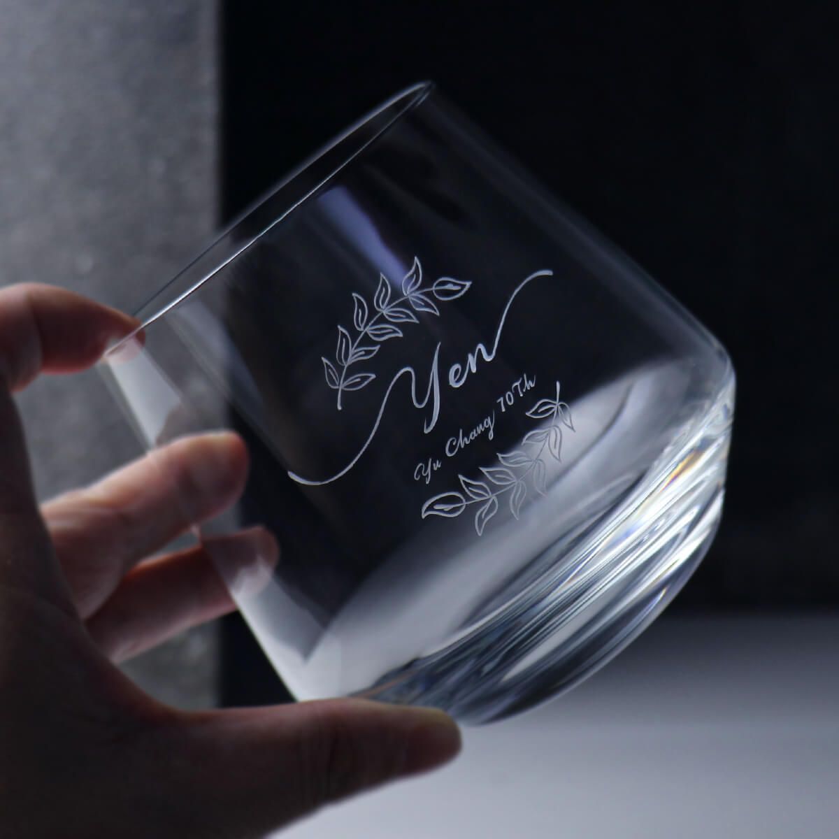 390cc【藤蔓花卉水晶錐】德國蔡司Schott Zwiesel威士忌杯 - MSA玻璃雕刻