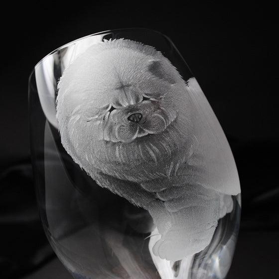 600cc【鬆獅狗】義大利 Bormioli Rocco品酒師CHARDONNAY無鉛水晶紅酒杯 - MSA玻璃雕刻