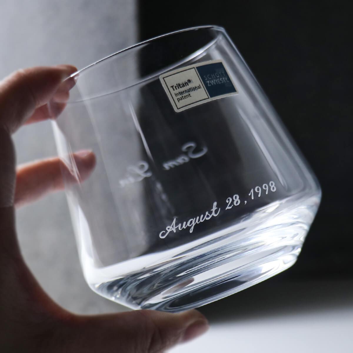 310cc【德國蔡司Schott Zwiesel水晶錐】水晶威士忌杯 - MSA玻璃雕刻