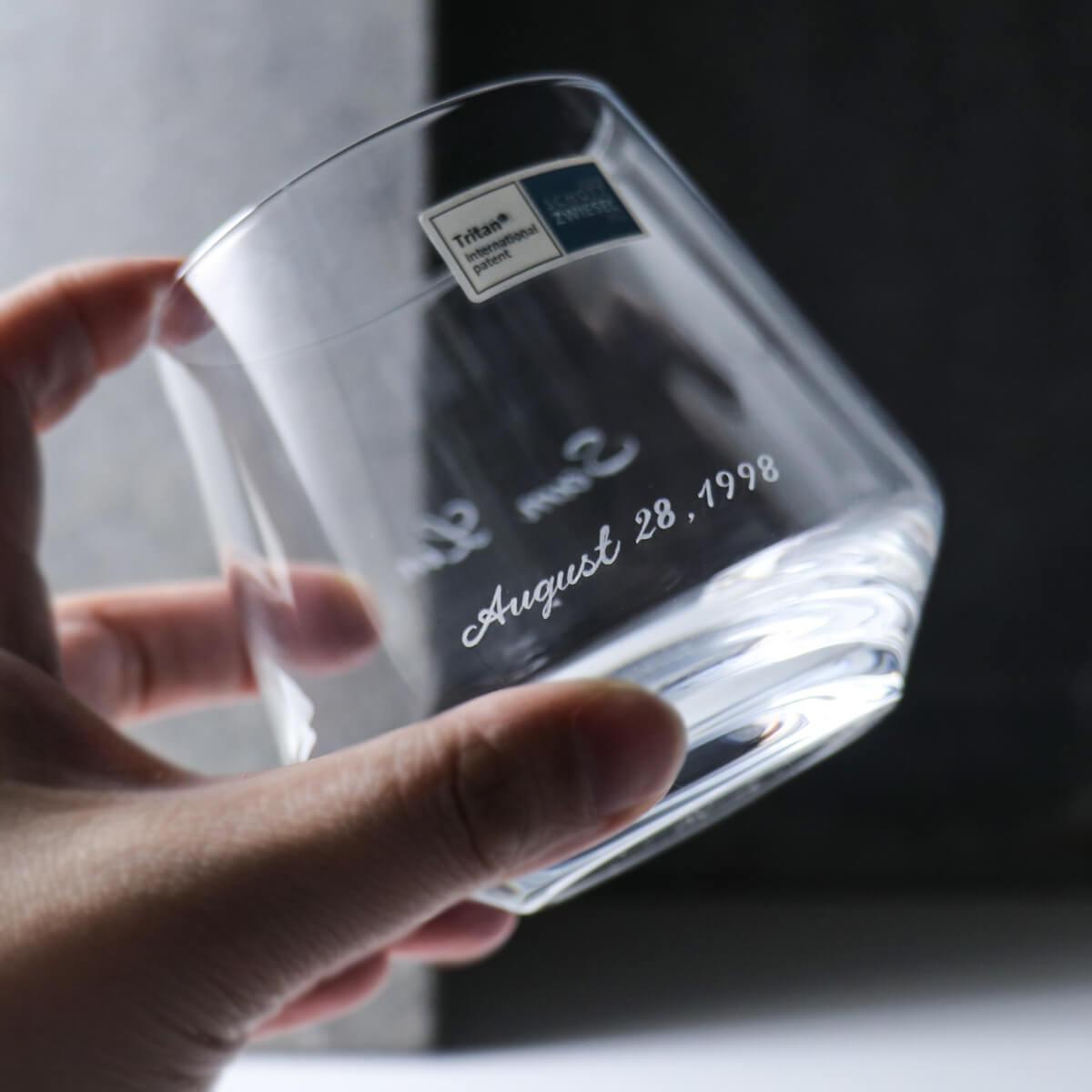 310cc【德國蔡司Schott Zwiesel水晶錐】水晶威士忌杯 - MSA玻璃雕刻