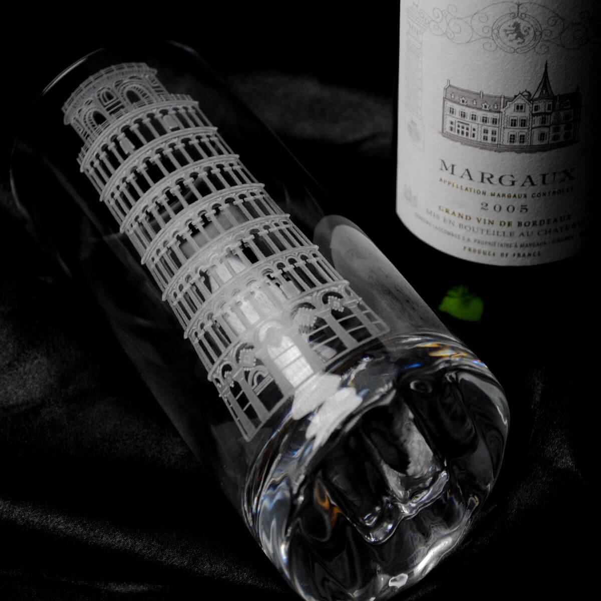 375cc【德國蔡司Schott Zwiesel】比薩斜塔 10°Barserie水晶啤酒杯 世界最佳的水晶玻璃 世界遺產 - MSA玻璃雕刻
