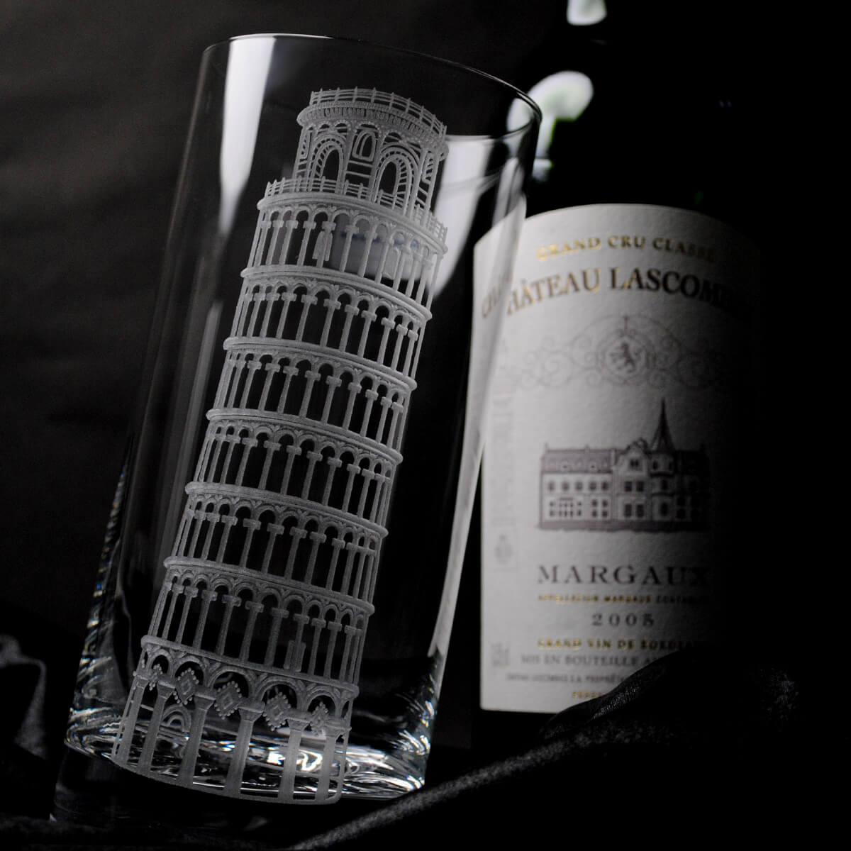 375cc【德國蔡司Schott Zwiesel】比薩斜塔 10°Barserie水晶啤酒杯 世界最佳的水晶玻璃 世界遺產 - MSA玻璃雕刻