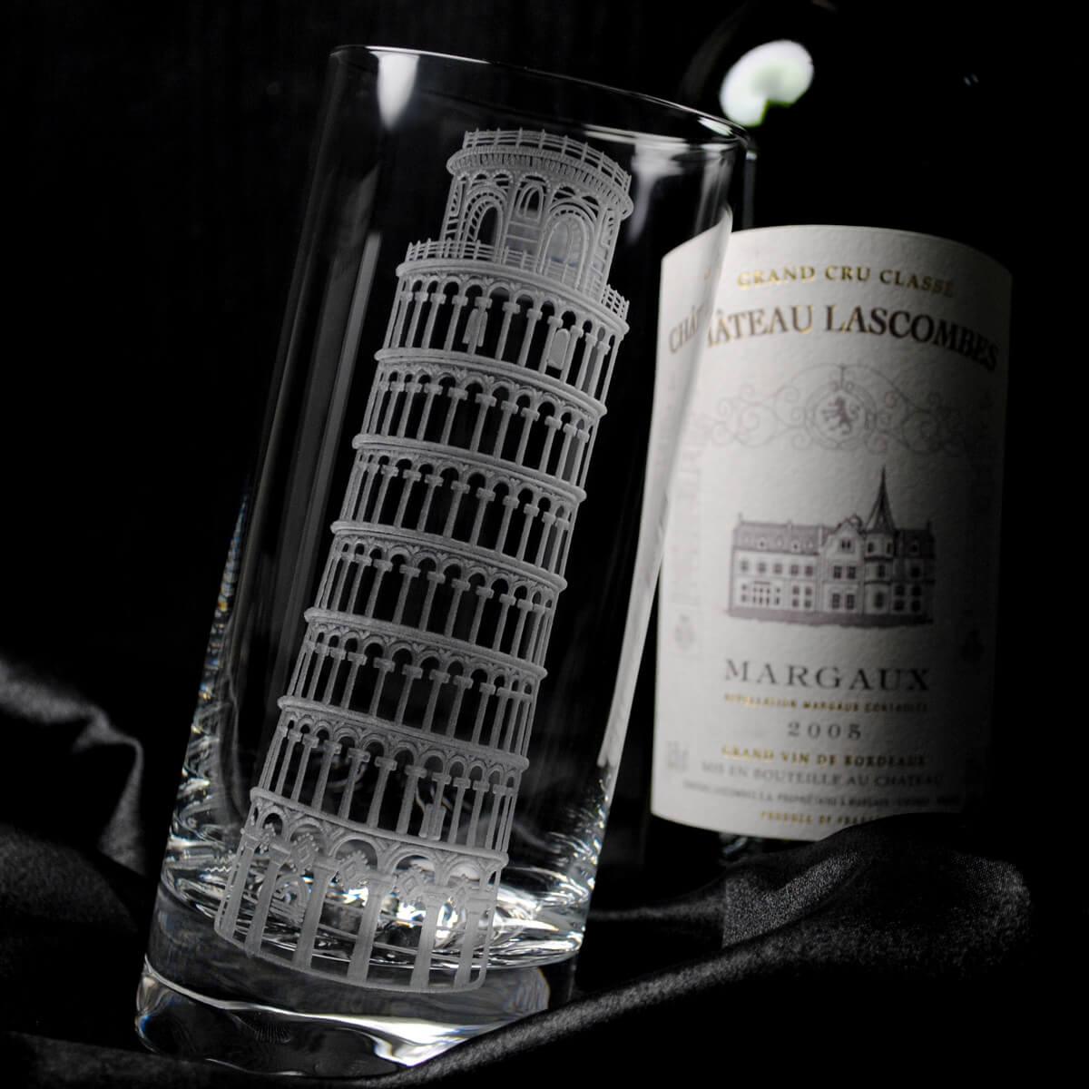 375cc【德國蔡司Schott Zwiesel】比薩斜塔 10°Barserie水晶啤酒杯 世界最佳的水晶玻璃 世界遺產 - MSA玻璃雕刻
