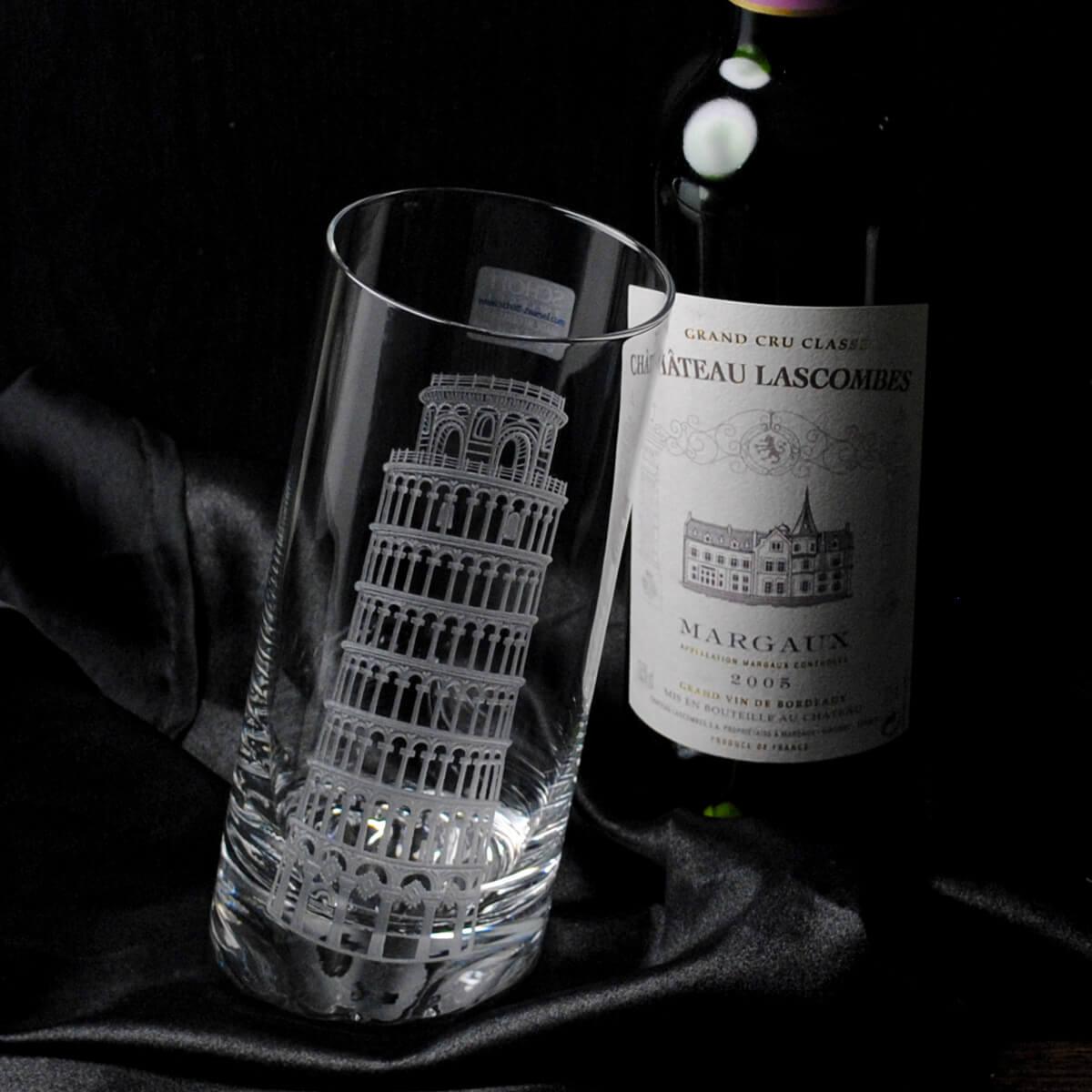 375cc【德國蔡司Schott Zwiesel】比薩斜塔 10°Barserie水晶啤酒杯 世界最佳的水晶玻璃 世界遺產 - MSA玻璃雕刻