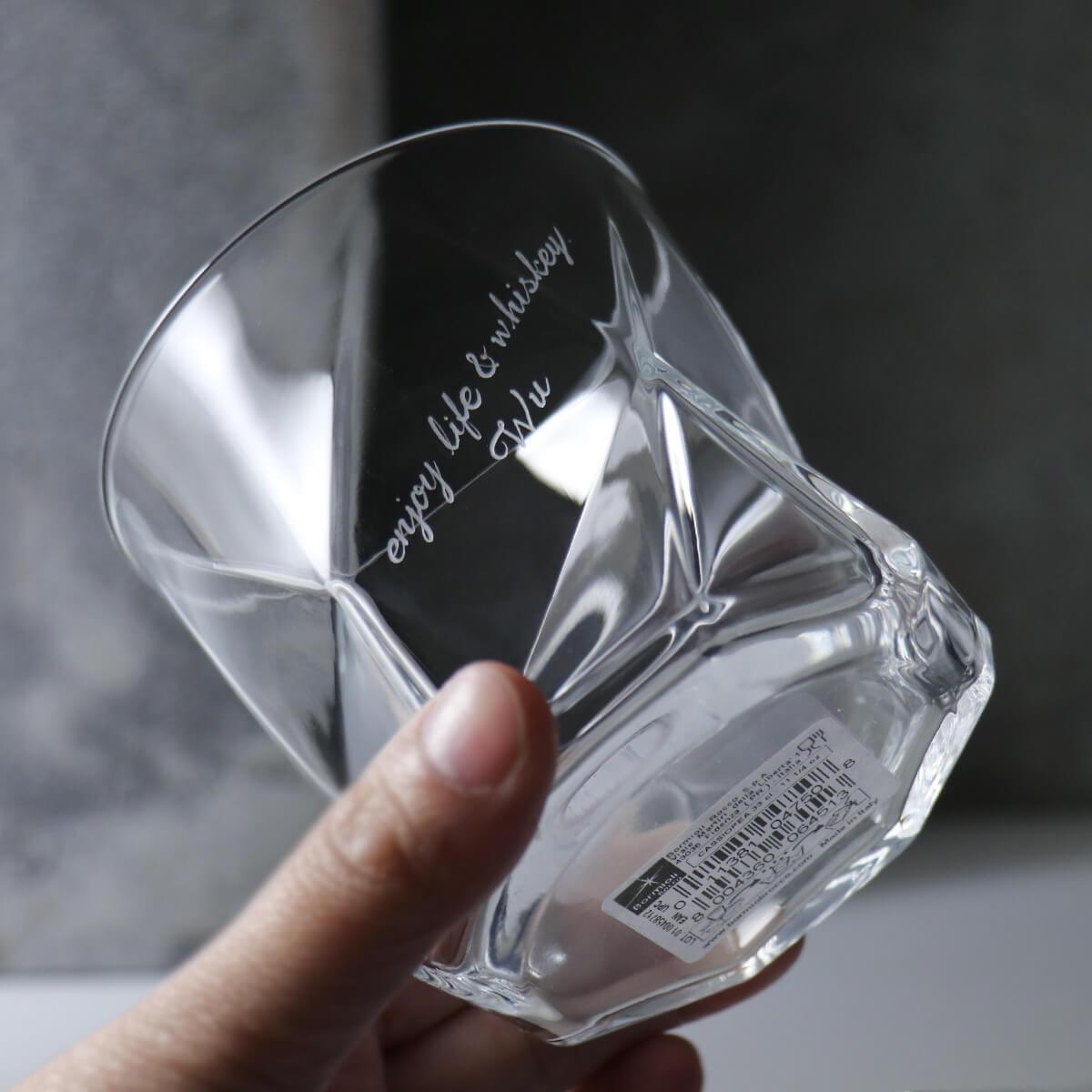 330cc【建築鑽石杯】義大利 Bormioli Rocco系列 幾何杯 - MSA玻璃雕刻