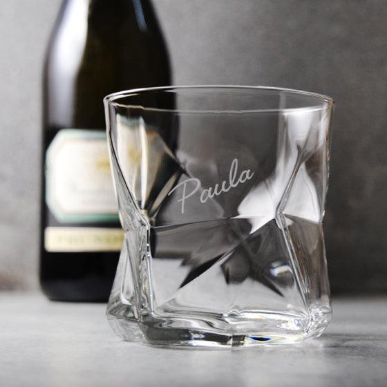 330cc【建築鑽石杯】義大利 Bormioli Rocco系列 幾何杯 - MSA玻璃雕刻