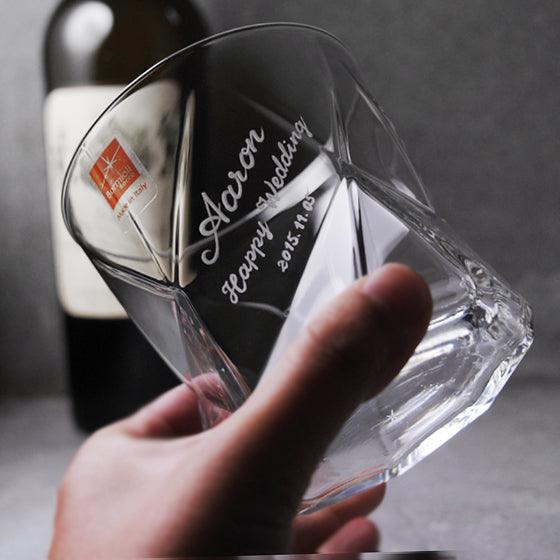 330cc【建築鑽石杯】義大利 Bormioli Rocco系列 幾何杯 - MSA玻璃雕刻