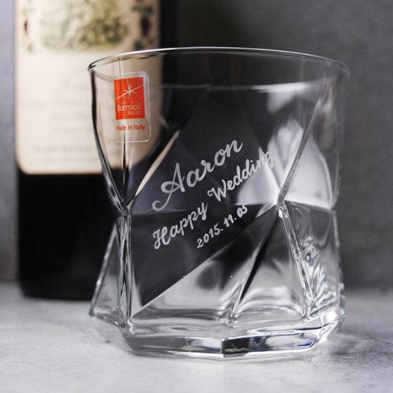 330cc【建築鑽石杯】義大利 Bormioli Rocco系列 幾何杯 - MSA玻璃雕刻